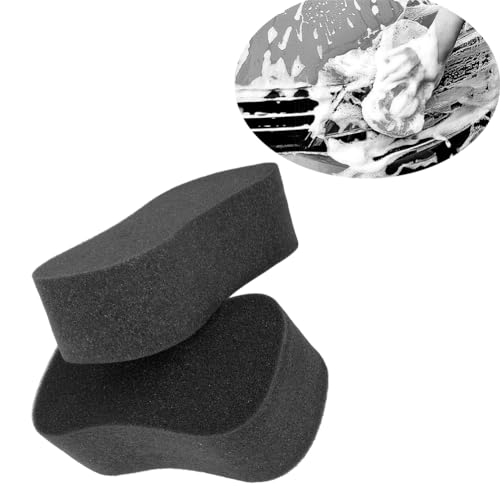 2 Pack Car Sponges, 2 Pack Car Sponges, Washing Windows and Anti Scratch Technology, Perfect For Wheels, Windscreen & Bodywork For Car Cleaning