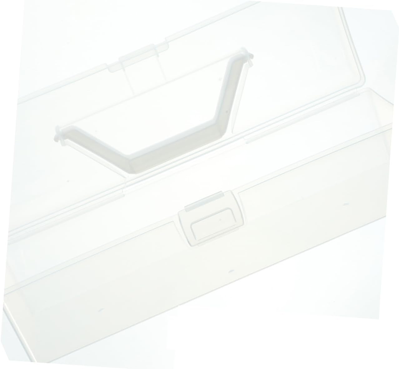 2 Pack PP Plastic Art Tool Boxes with Handle and Compartments