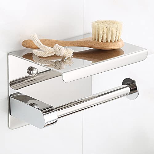 Rollo de Papel de Cocina, Soporte de Papel higiénico Autoadhesivo para Montaje en Pared, Tejido de baño de Acero Inoxidable