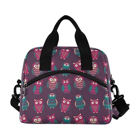ALAZA Cute Owls Insulated Lunch Bag Cover