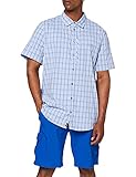 Leicht RAYS STRETCH VENT SHIRT MEN, shirt blue checks, XXL