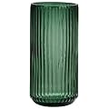 TIMEFOTO Flower Vase 7.5 inch Green Thickened Glass Vase for Bookshelf,Dinner Table,Indoor Office Desktop,Meeting Room,Bathroom,Countertop,Home Christmas Day Decoration