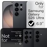 JETech Magnetic Slim Case for Samsung Galaxy S26 Ultra, Black - Image 2