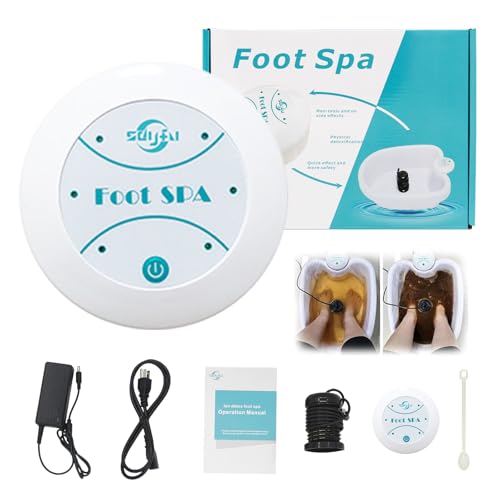 Spa Portátil para Pies, Spa Iónico Para Pies Detox, Máquina De Desintoxicación De Pies, Masajeador De Spa Para Pies (Aparato de Spa para Pies + Sin Cuenca) Spa Portátil para Pies, Spa Iónico Para Pies Detox, Máquina De Desintoxicación De Pies, Masajeador De Spa Para Pies (Aparato de Spa para Pies + Sin Cuenca)