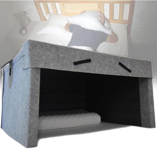 Tente de cabine de sommeil insonorisée et occultante avec haut-parleurs Bluetooth