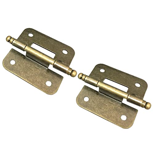 2セット木製家具ボックス金具用ヴィンテージアンティーク真鍮ミニヒンジ #2 スタイル2