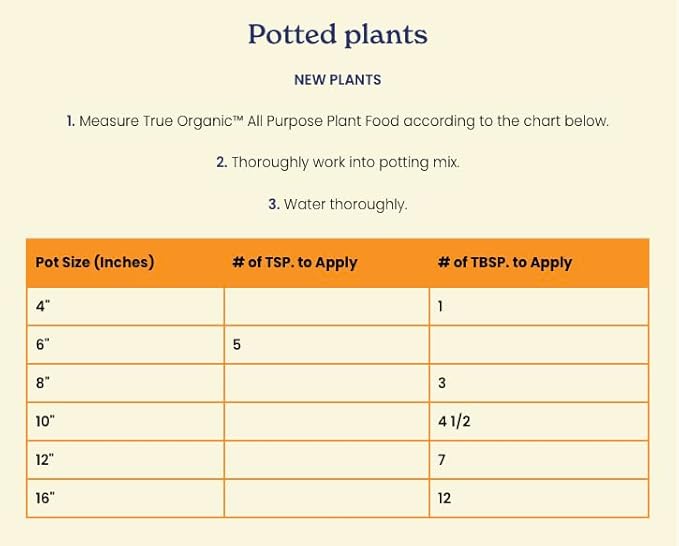 Fertilizante Orgánico True Organic para Todo Uso - 4 lb miniatura 4