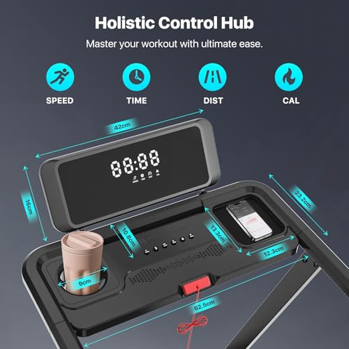 Mobvoi Home Treadmill Ultra 3 in 1 Walking Pad with 6% Incline for Home Office 2.5HP Walking Running Treadmill Holder for Cup Phone Laptop Large Running Area LED Display Speaker 12KMH 120kg - Image 4