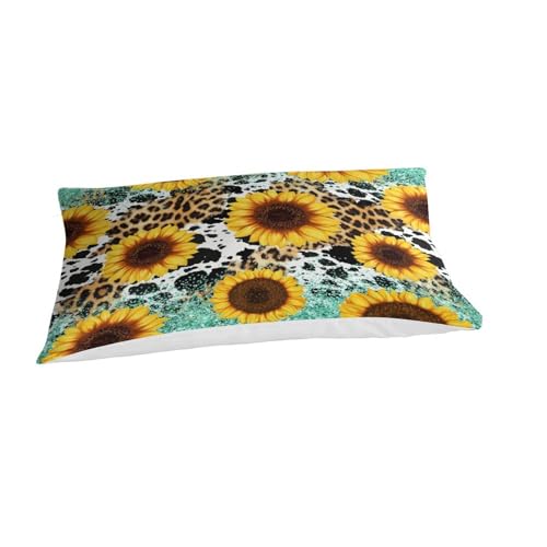 Parure de lit végétale chrysanthème en microfibre pour une chambre d'enfant cocooning