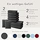 10 er Set Handtücher | 2 Badetücher 70x140cm + 4 Handtücher 50x100cm + 2 Gästehandtücher 30x50cm + 2 Waschlappen 15x20cm | Weich & Flauschig | 100% Baumwolle | 500g/m² | Oeko-Tex | Ôhm | Dunkelgrau