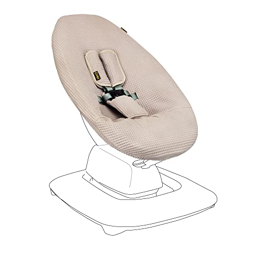 Image of UKJE Protective Swing Cover Compatible with 4moms or MamaRoo 5, Multi-Motion Baby Swing, Baby Swing Liners, Baby Rocker Cover, Easy to Install, Easy to Wash, Handmade in Europe, Taupe