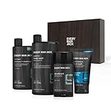 Every Man Jack Men’s Sea Salt Body Set - Bath and Body Gift Set with Clean Ingredients & A Refreshing Sea Salt Scent - Round Out His Routine with Body Wash, 2-in-1 Shampoo, Deodorant & Face Wash