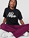 Nike Girls' Sportswear T-Shirt (Modern Script), Black, X-Small