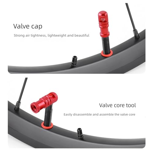 Tapa de Válvula de Aire para Bicicleta con Herramienta Integrada para Núcleos de Válvula, Diseño Antifugas, Aleación de Aluminio para Mantenimiento de Neumáticos miniatura 5