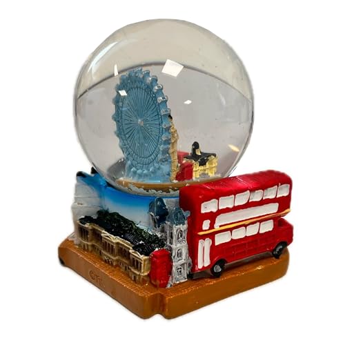 London Icon 3D Snow Globe – Stunning London Landmarks Home Decorative Snow Globe, Perfect Souvenir or Gift for Travelers and Collectors