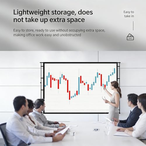 Pantalla de proyección portátil 16:9 para exteriores 150 pulgadas miniatura 5