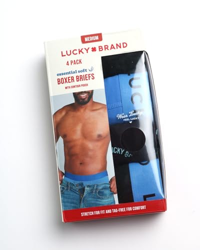 Lucky Brand Mens Boxer Briefs - 8 Pack Soft Stretch Performance Underwear Boxers for Men with Contour Pouch (Sizes: S-XXL)3