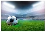 murando - Vlies Fototapete Fu&szlig;ball 200x140cm - Foto Tapete Schlafzimmer Wohnzimmer Moderne Vliestapete XXL Wandtapete Motivtapeten 3d Effekt Wand Dekoration - Fu&szlig;ball Ball Stadion Sport 101102-2