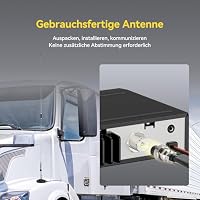 Retevis MB63B CB Funkgerät mit Antenne, AM/FM CB-Funkgeräte, LCD-Farbdisplay, NRC Rauschunterdrückung, CTCSS/DCS, VOX, 80 Kanäle, EMG CH9/19 CB Funkgerät für Offroad-Team(1 Stück, Schwarz) – Ansicht 6