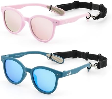 EYEBUDDY Kids Toddler Sunglasses Age 2-4/3-5 Boys Girls Polarized UV Protection Sun Glasses for Age 2-8