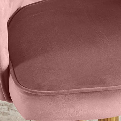 Sepnine Modern Home Velvet Office Chair Back Hollowed Cute Vanity Chair With Gold Base For Girls,Swivel Desk Chair For Living Room Bedroom #TOP5