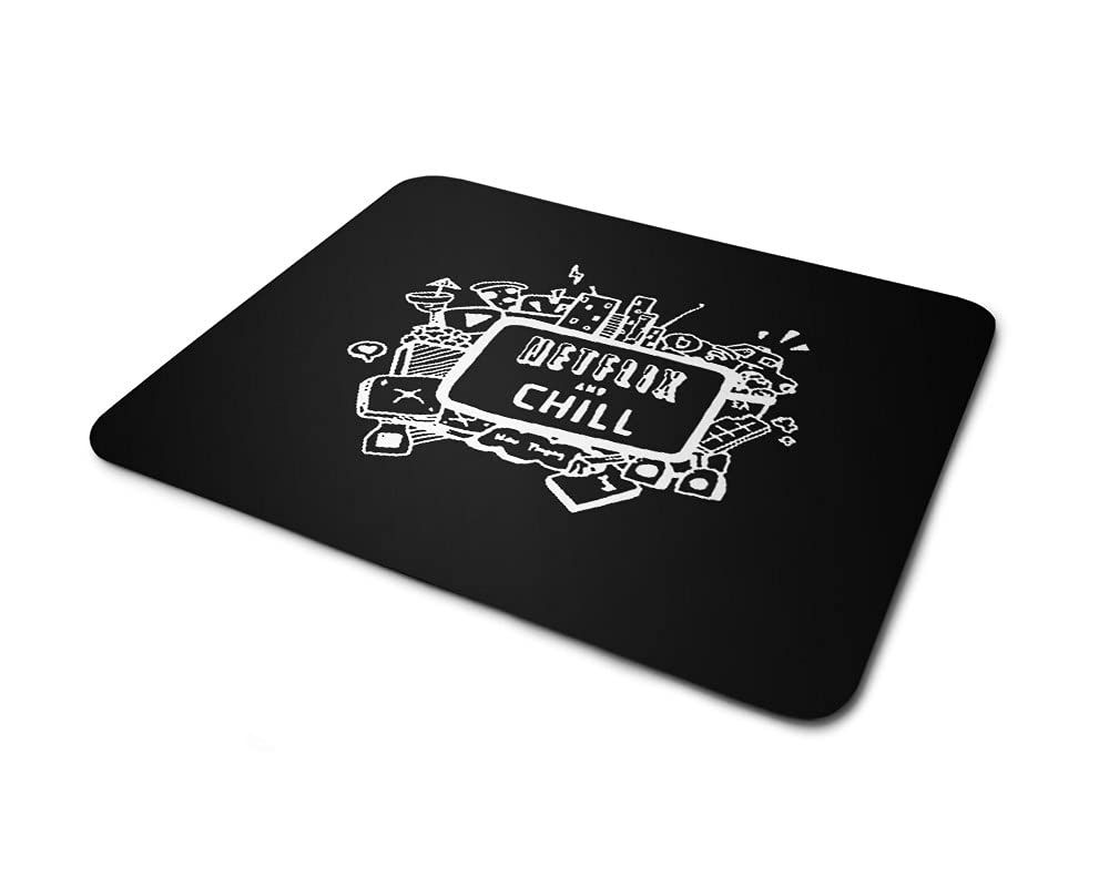 Lightning Hammerz Netflix and Chill Gaming Mouse Pad for Gamers | Netflix Printed Mousepad for Friends | Anti Skid Technology Mouse Pad for Laptops and Computers (566)