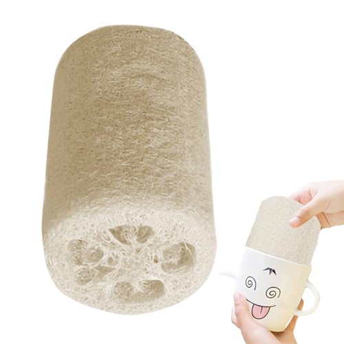 Esponja de natural - de ducha orgánica de 3,94 pulgadas | Limpiador Corporal Ecológico | Buffer exfoliante para baño y ducha para depuradores corporales, esponja para lavavajillas orgánica