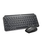 Logitech MX Keys Mini Wireless Illuminated Keyboard & MX Anywhere 3 Mouse Combo for Windows, Bluetooth Keyboard and Performance Wireless, Ergonomic, 4000DPI Sensor Mouse - USB-C, Bluetooth – Graphite