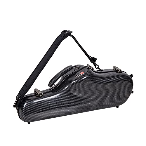 Crossrock Composite Carbon Fiber Case Fits For Regular Alto Saxophone With Removable Shoulder Straps-Black(Crf3000Asbk) #TOP12