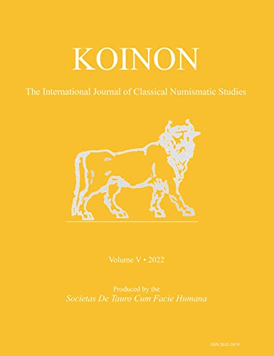 Koinon, 2022: The International Journal of Classical Numismatic Studies
