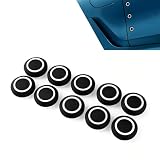 Foelony 10 PCS Car Bumper Guard Stickers, Round Rubber Body Anti-Collision Guard Decal, Self-Adhesive DIY Car Exterior Decoration Accessories, Universal for Most Cars, Trunks, SUVs (Black)