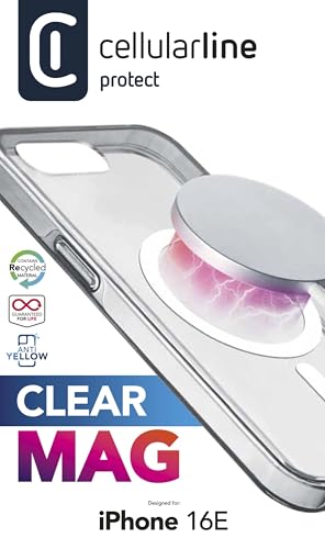Coque rigide transparente compatible avec iPhone 16E MagSafe antichoc - 3