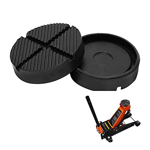 2 Piezas Almohadilla De Goma Universal, Goma Universal para Elevadores de Automóviles, Bloque De Goma Redondo, Bloque De Goma Universal Protector, Goma Gato Hidraulico Cover