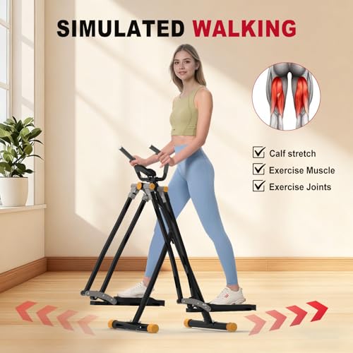 Image of HOTWAVE Space Walker Exercise Machine - Air Walker Elliptical Trainer for Home Use, with Foldable Design for an Aerobic Stepper and Cross Trainer Glider Exercise Machine for Men and Women