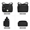 Aucuu Nylon Umhängetasche Damen, Schultertasche Handtaschen Multi Pocket mit Größere Kapazität, Damen Umhängetasche mit Mehreren Taschen, Multifunktionale Crossbody Bag für Arbeit Schule Shopper #3