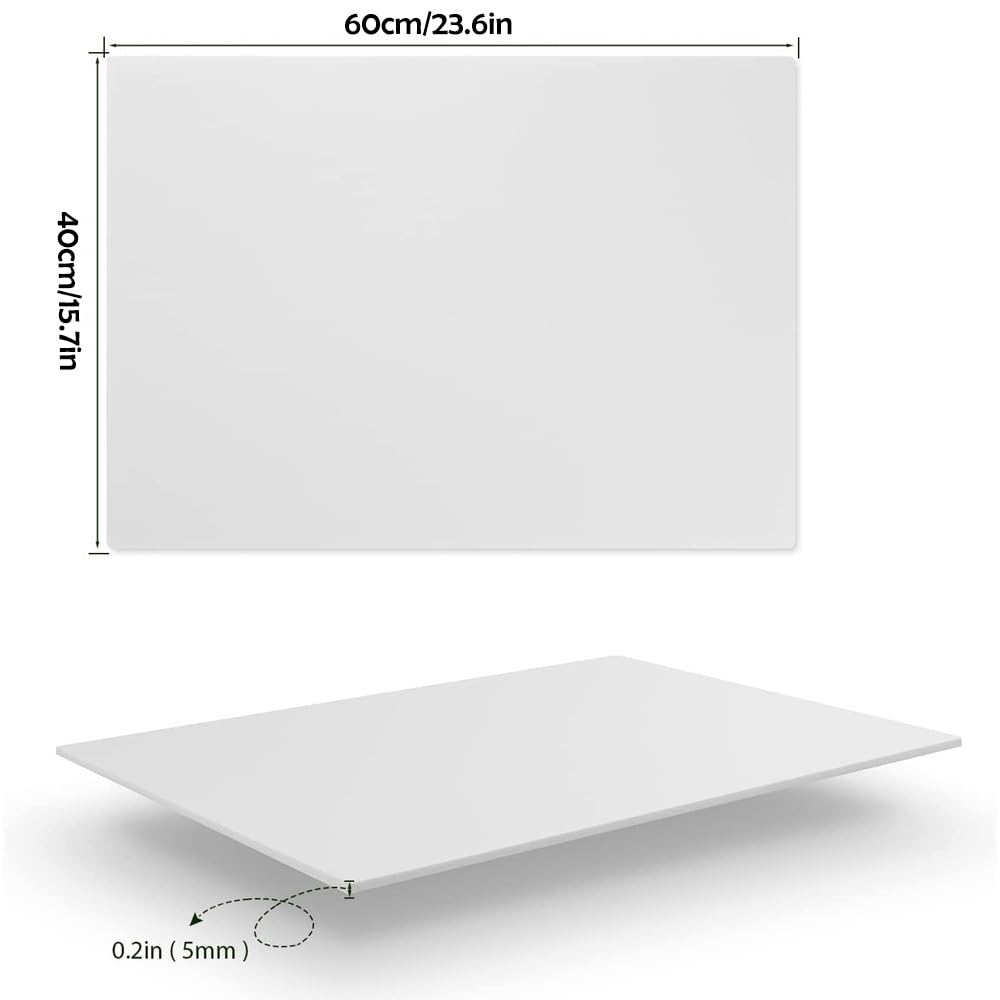 10 szt. Biała płyta piankowa 40x60CM/15,7x23,6 cala - solidna, bezkwasowa płyta montażowa do prac artystycznych, projektów szkolnych,