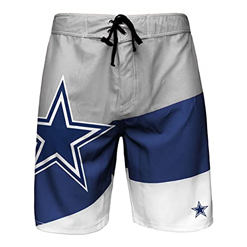 Image of FOCO Mens NFL Team Logo Color Dive Swim Boardshorts