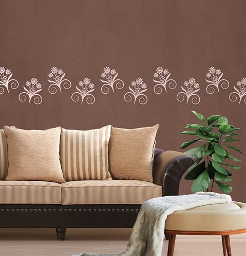 Asian Paints Royale Play Decor Stencil for Wall Painting | Bliss Design | Reusable Stencil Painting for Home Decoration
