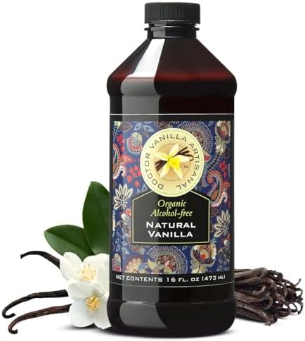 Organic Madagascar Bourbon Vanilla - Alcohol-Free Flavor - 16 fl oz