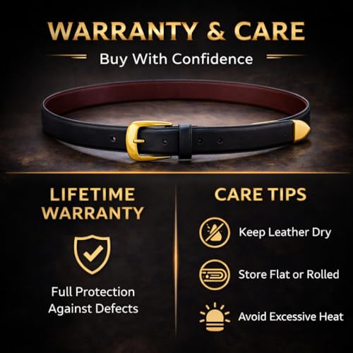 Image of Leatherman Black Colored Formal Leather Belt for Mens