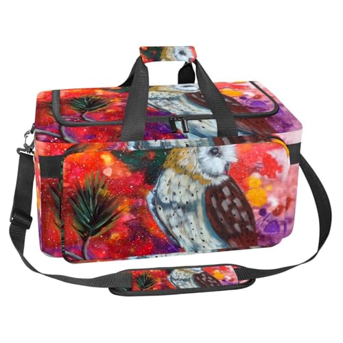 Sac de voyage 30L aux motifs fleurs et oiseaux pour vos weekends et fitness