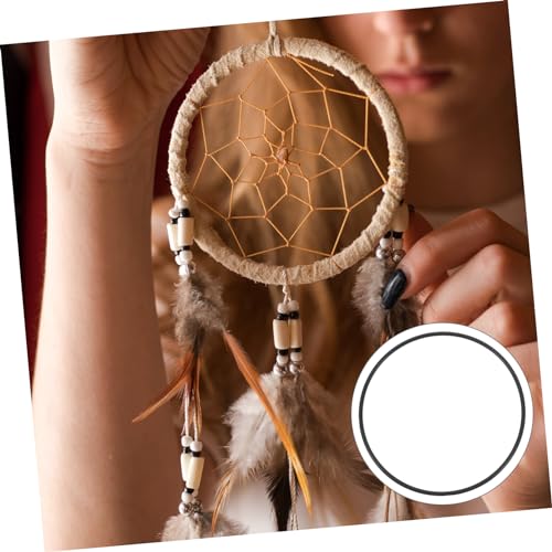 Suministros para macramé con aros de metal circulares duraderos 6