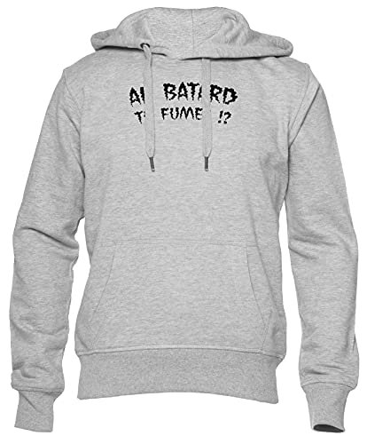 Lacrim Ah Batard Tu Fumes Sweat à Capuche Unisexe Hommes Femmes Manche Longue Grise Unisex Men Women Hoodie Grey XL