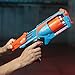 Nerf Elite Strongarm orangefarbener Blaster – Rotationstrommel, Schnellfeuer, 6 Nerf Elite Darts – für Kinder, Teenager, Erwachsene