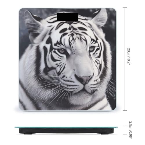 Báscula digital de baño White Tiger alta precisión miniatura 2