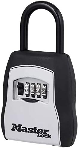 Master Lock 5400D Set Your Own Combination Portable Lock Box, 5 Key Capacity, Black (Pack of 2)