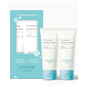 Baby Skincare Duo Set – Korean Baby Skincare & Bath Time Essentials – Shampoo & Bath, Moisutre Lotion – Travel Sized Hydrating & Nourishing Baby Wash and Moisturizer, 2 Items