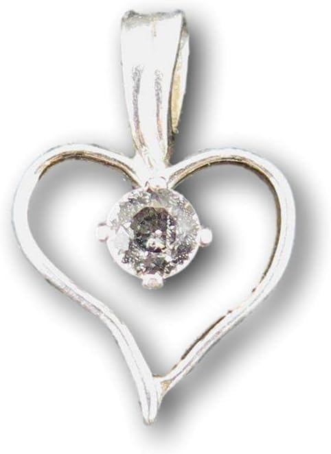 H&E社 ハニー&クリームアゼツライト (AZOZEO) 15mmハート 証明書付 1.7