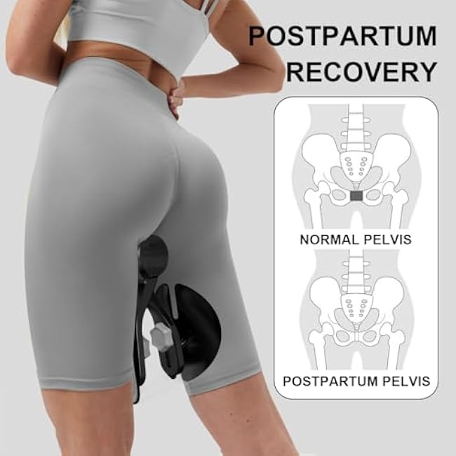 Thigh Master Thigh Exerciser, Kegel Exerciser for Pelvic Floor Muscle, Inner Thigh Exerciser for Butt, Arm, Leg Workout, 4 Levels Adjustable Resistance, Exercise Equipment with Counter Rechargeable