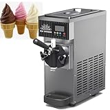 Alta efficienza: Con un serbatoio di ingredienti da 2,5 litri e un congelatore da 1 litro, questa gelatiera ha una capacità produttiva di 4-5 kg all'ora (ovvero 80-100 coni da 80 grammi). La sua tecnologia di doppia aerazione migliora il 40% di volte, offrendo una consistenza cremosa, riducendo al contempo la quantità di materie prime utilizzate del 20%.